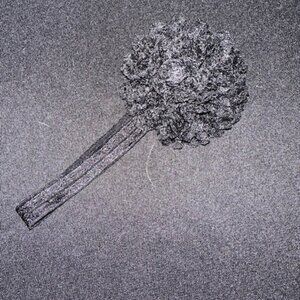 Black 3" Mesh Flower on FOE Headband